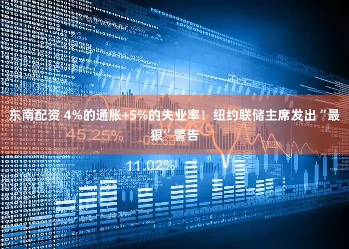 东南配资 4%的通胀+5%的失业率！纽约联储主席发出“最狠”警告