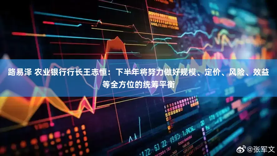 路易泽 农业银行行长王志恒：下半年将努力做好规模、定价、风险、效益等全方位的统筹平衡